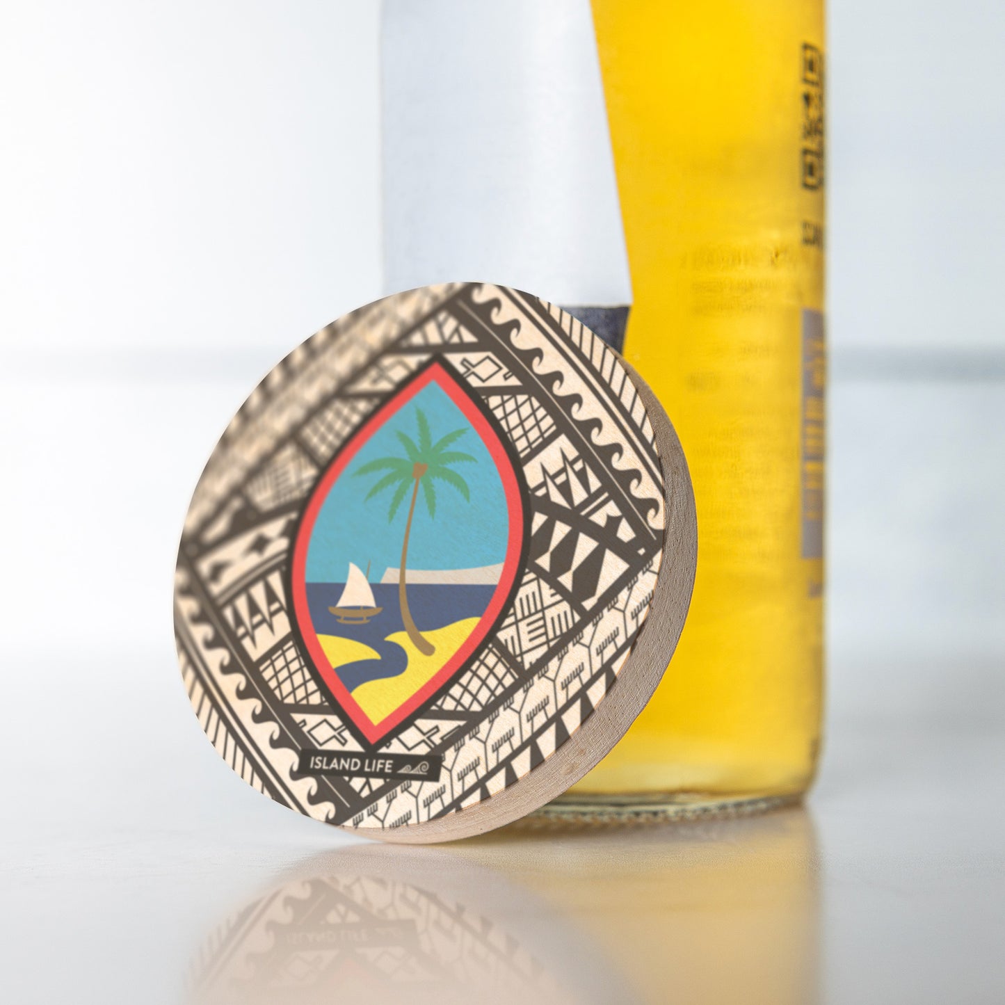 Guahan Tribal Wooden Magentic Bottle Opener