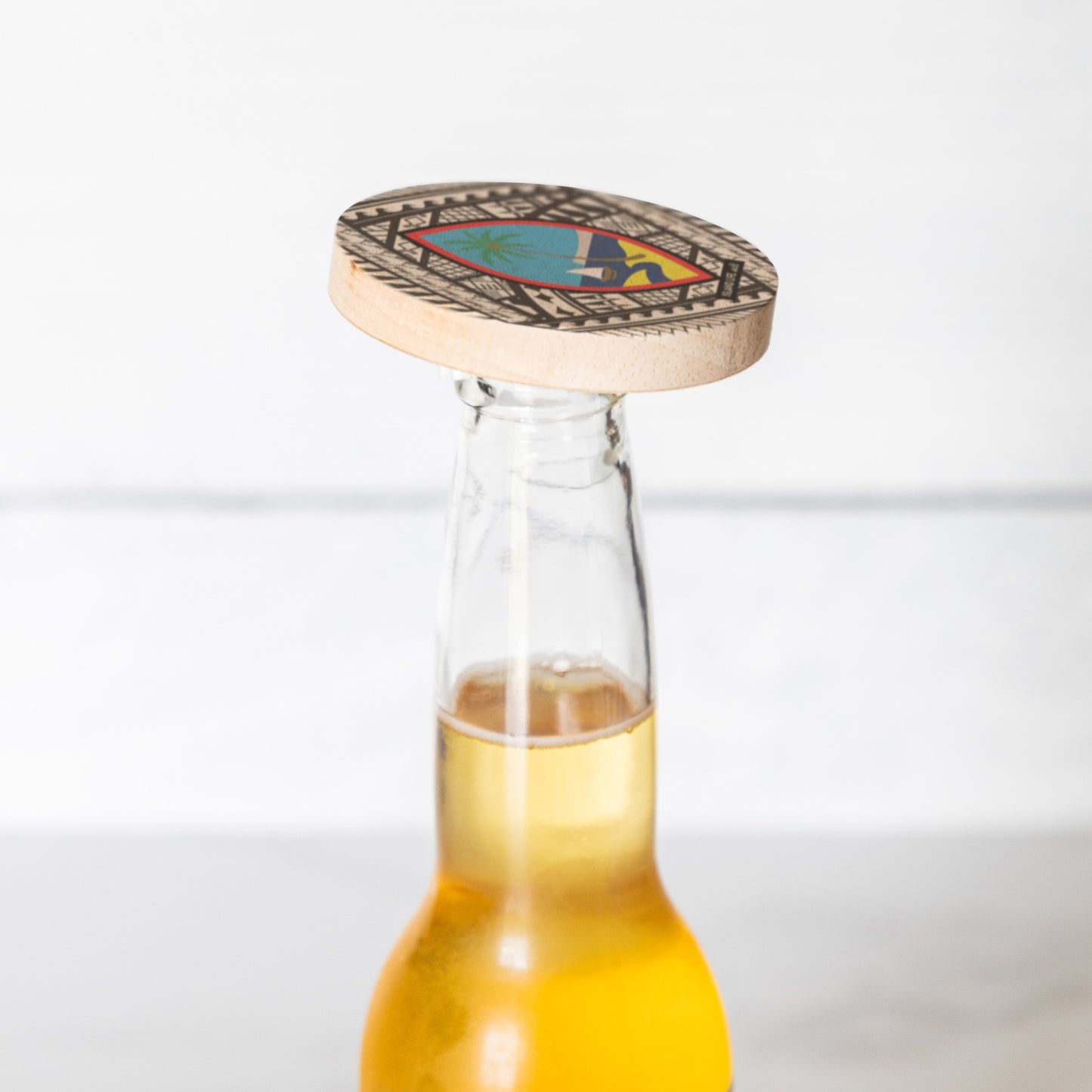 Guahan Tribal Wooden Magentic Bottle Opener