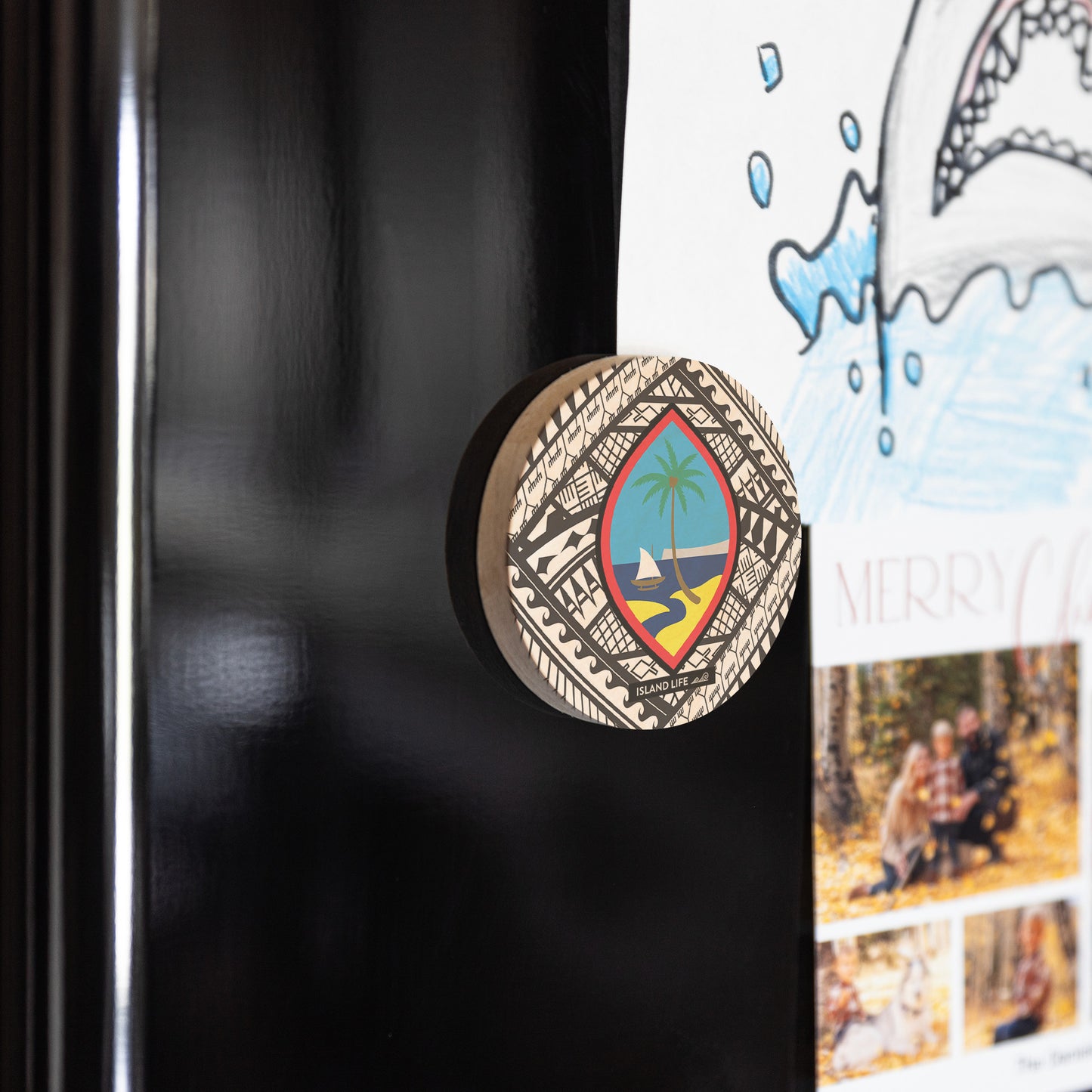 Guahan Tribal Wooden Magentic Bottle Opener