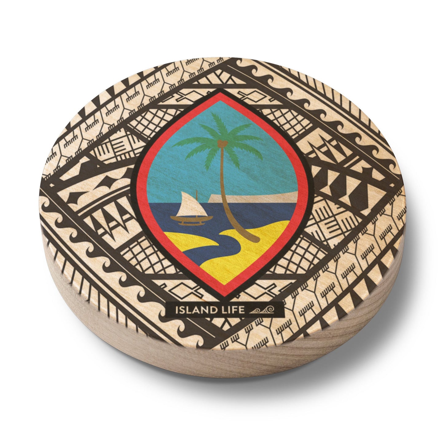 Guahan Tribal Wooden Magentic Bottle Opener