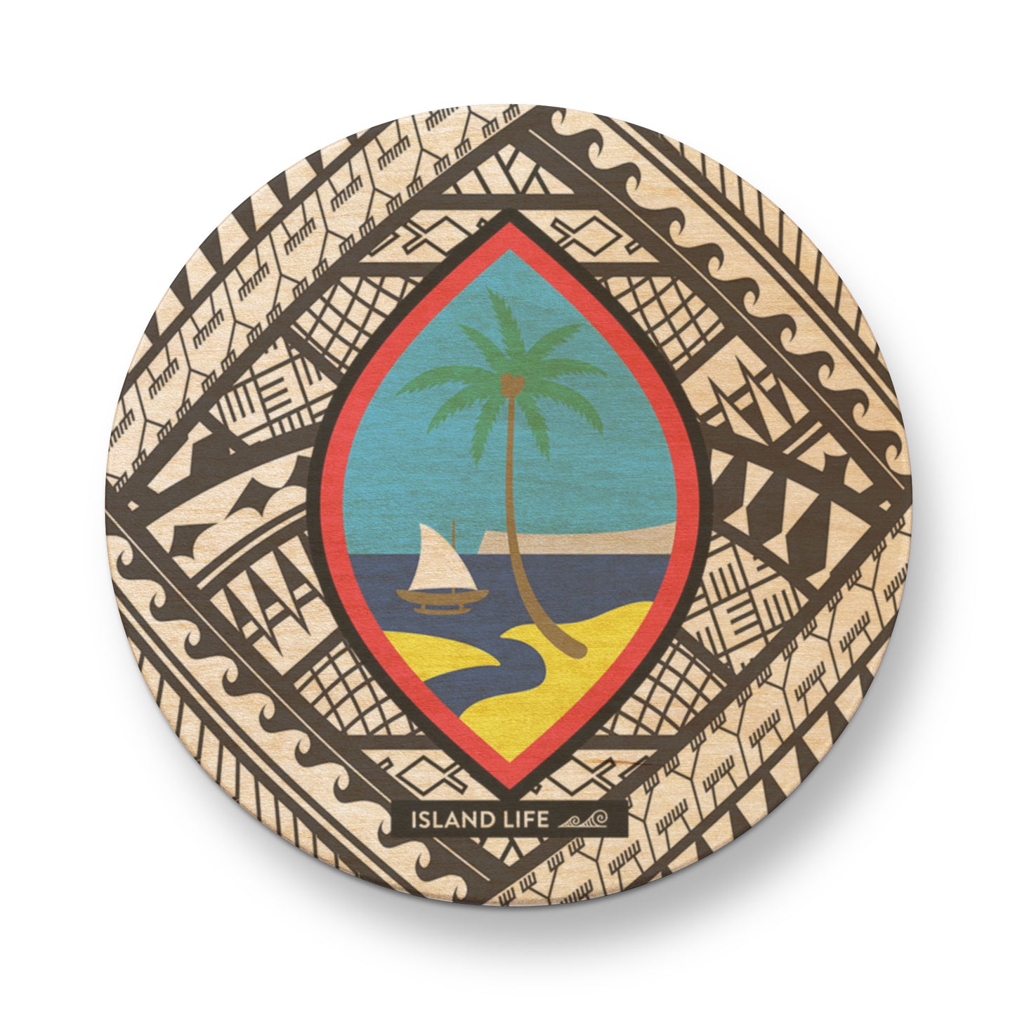 Guahan Tribal Wooden Magentic Bottle Opener