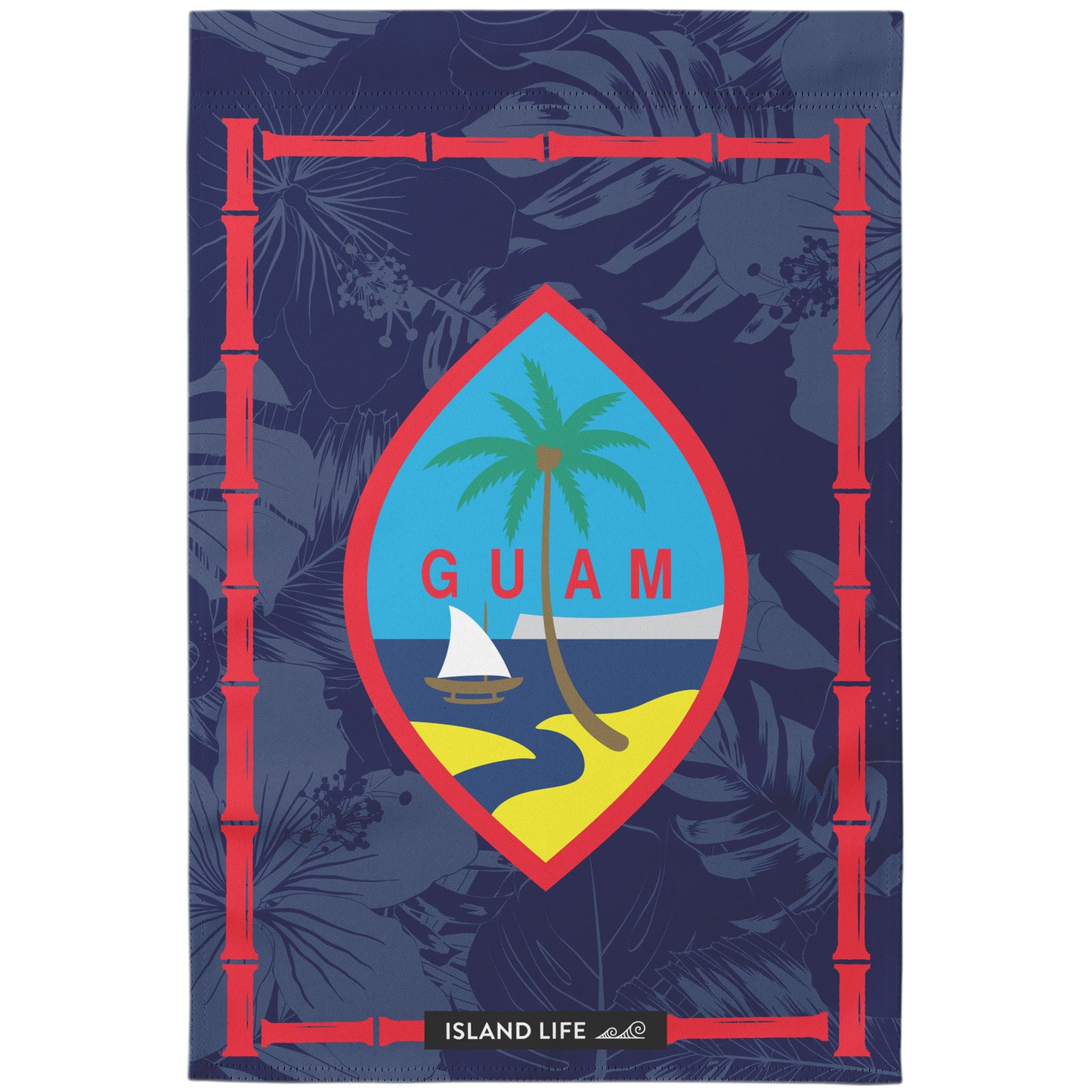 Guam Flag Bamboo Double-Sided Garden Flag