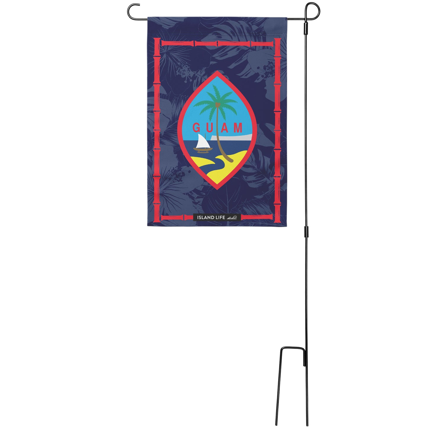 Guam Flag Bamboo Double-Sided Garden Flag