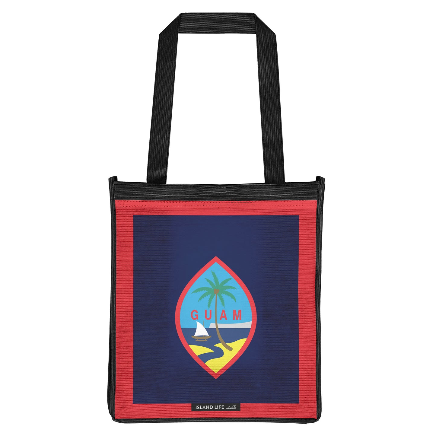 Guam Flag Grocery Tote Bag