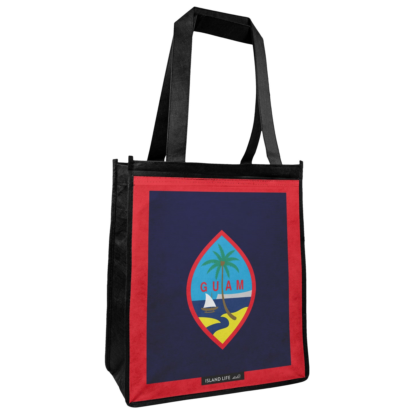 Guam Flag Grocery Tote Bag