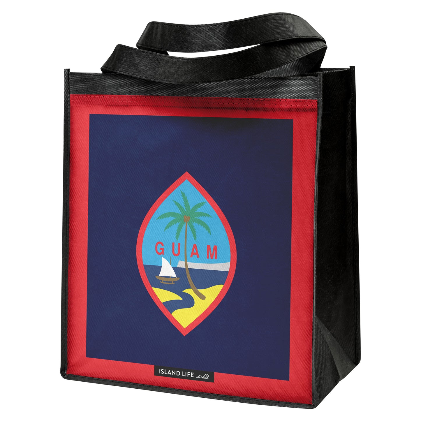 Guam Flag Grocery Tote Bag