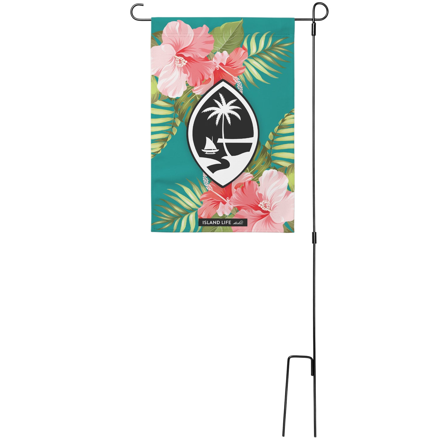 Guam Hibiscus Double-Sided Garden Flag