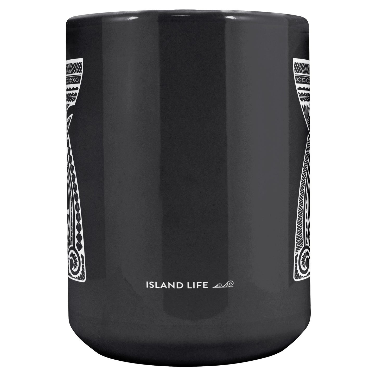Guam Latte Stone Tribal 15oz Black Mug
