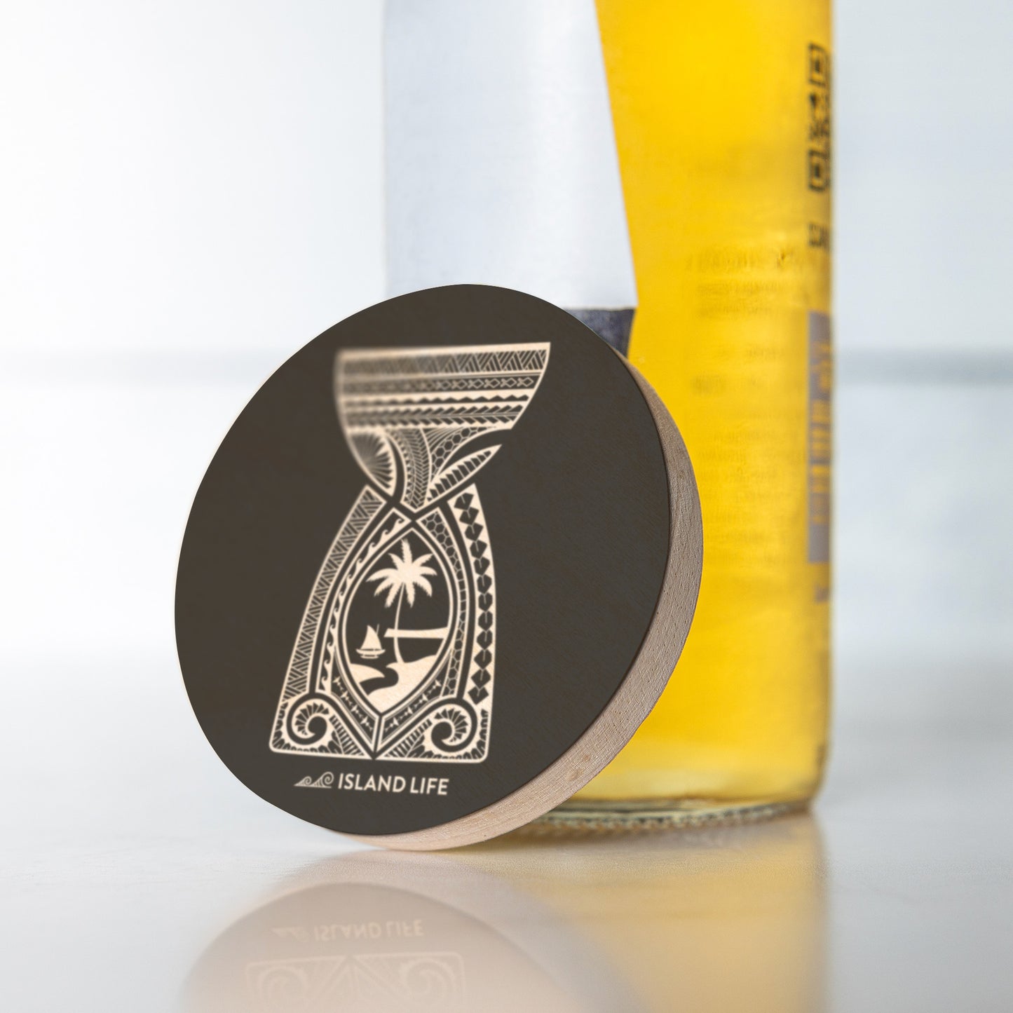 Guam Latte Stone Tribal Wooden Magentic Bottle Opener