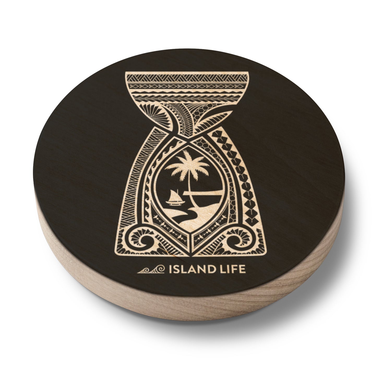 Guam Latte Stone Tribal Wooden Magentic Bottle Opener