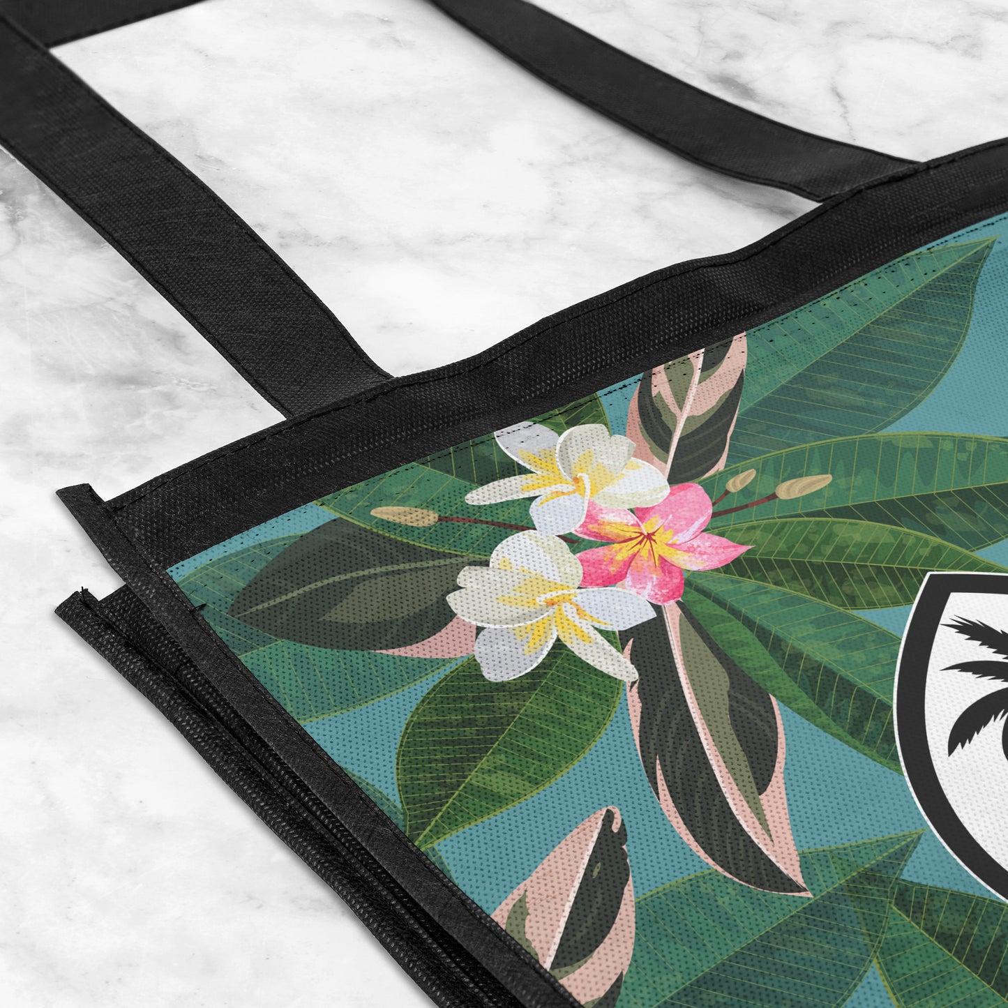 Guam Plumeria Flowers Grocery Tote Bag