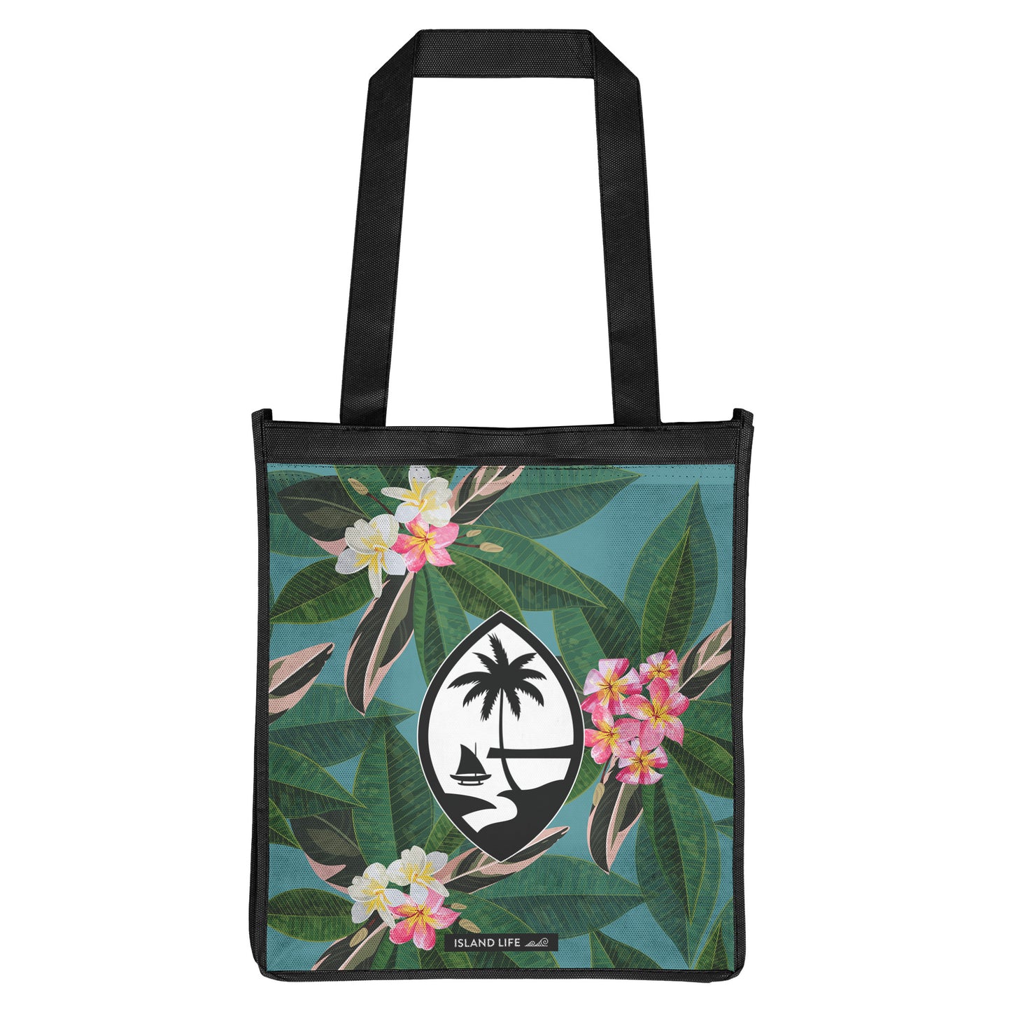 Guam Plumeria Flowers Grocery Tote Bag