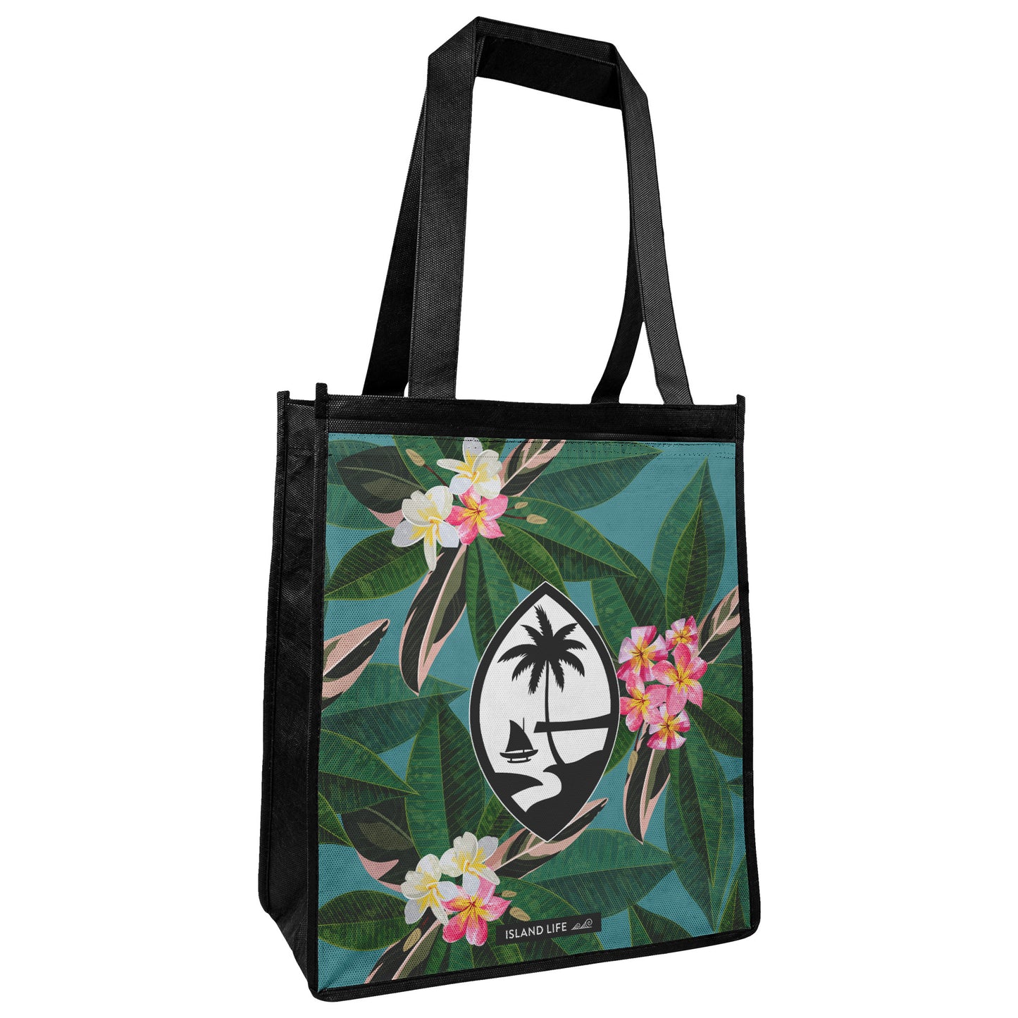 Guam Plumeria Flowers Grocery Tote Bag