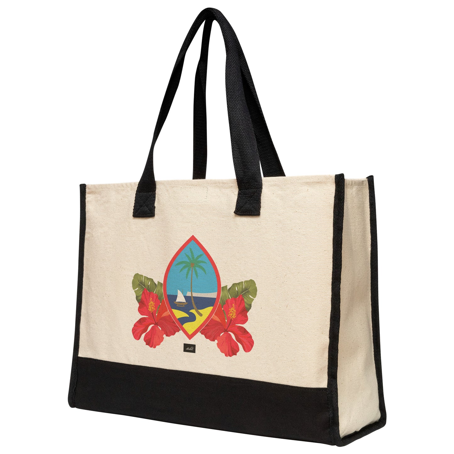 Guam Seal Hibiscus Paradise Premium Tote Bag