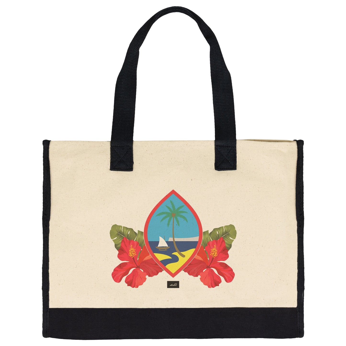 Guam Seal Hibiscus Paradise Premium Tote Bag