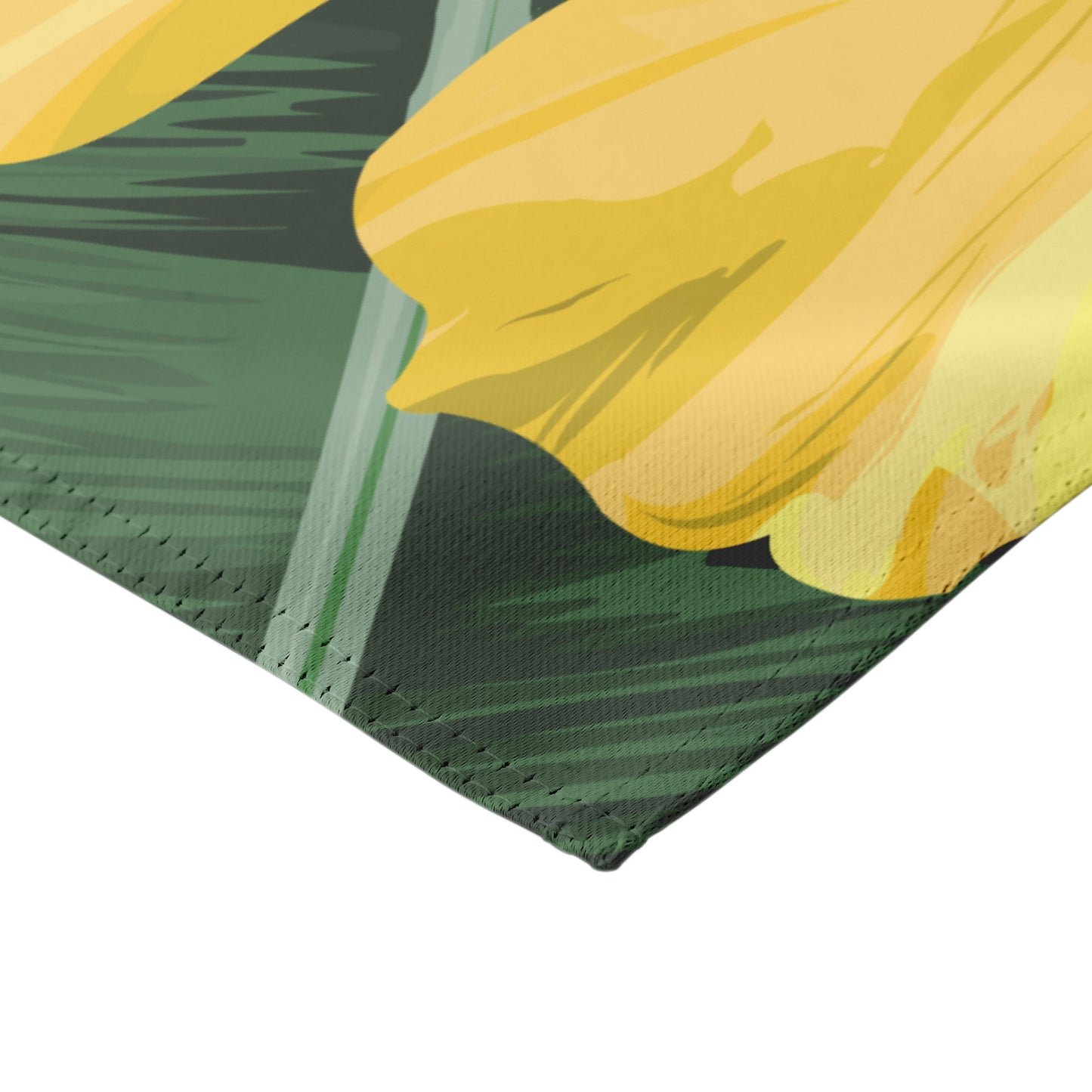 Guam Yellow Hibiscus Paradise Black Double-Sided Garden Flag