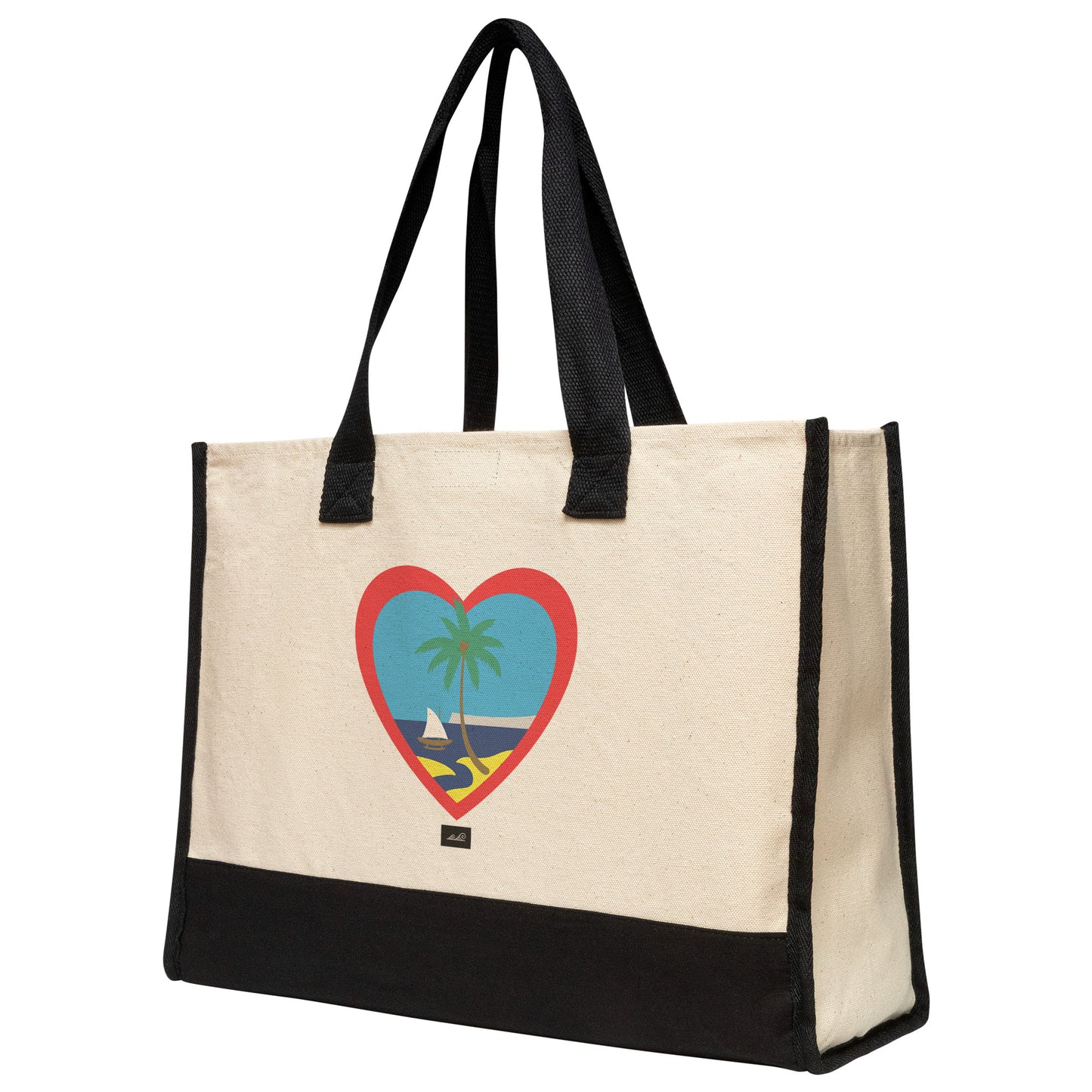 Heart Guam Color Premium Cotton Tote
