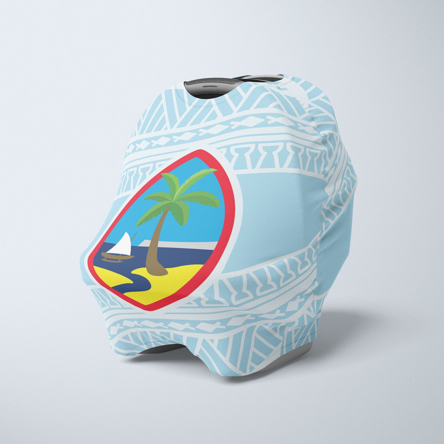 Guam Seal Tribal Baby Nursing Car Seat Cover