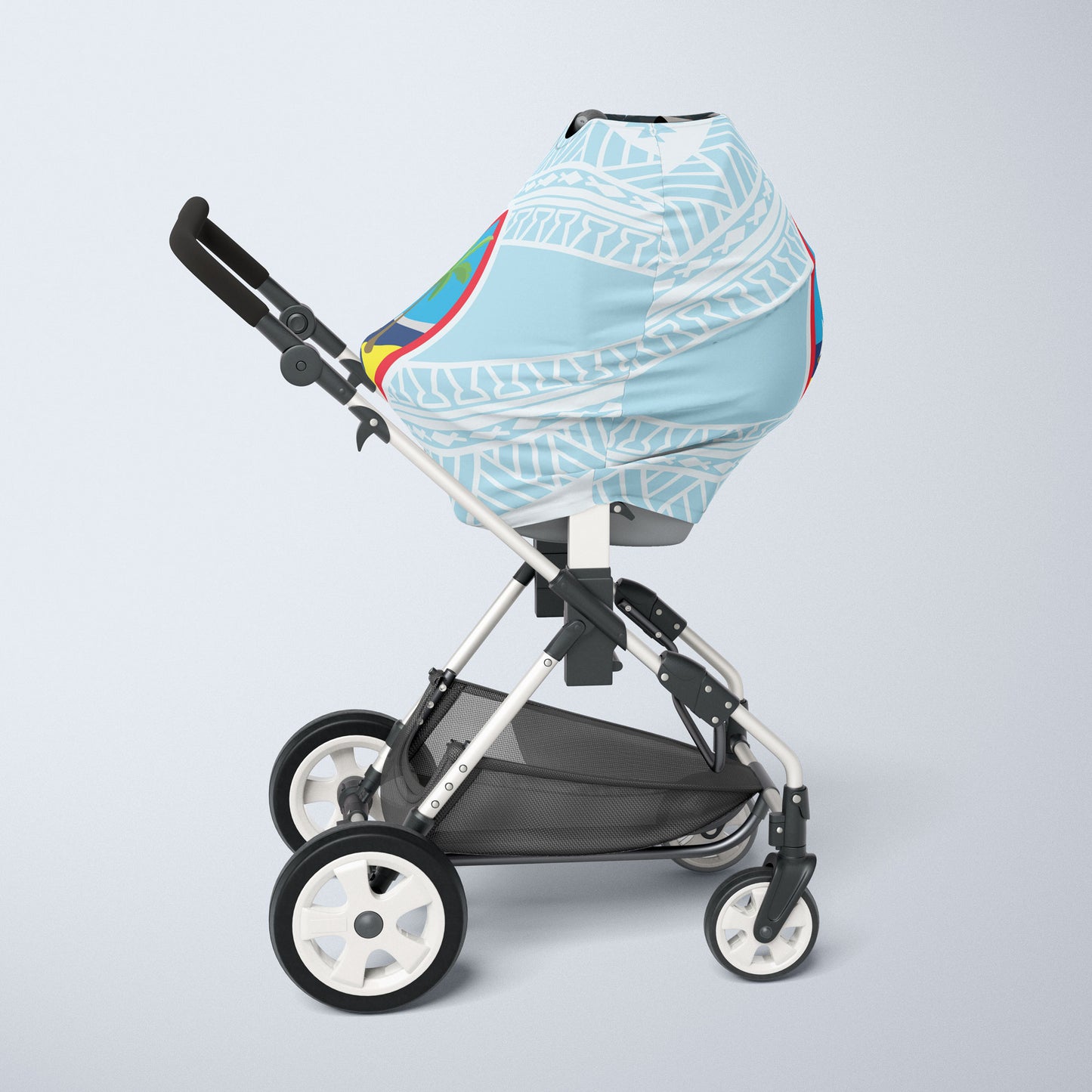 Guam Seal Tribal Baby Nursing Car Seat Cover