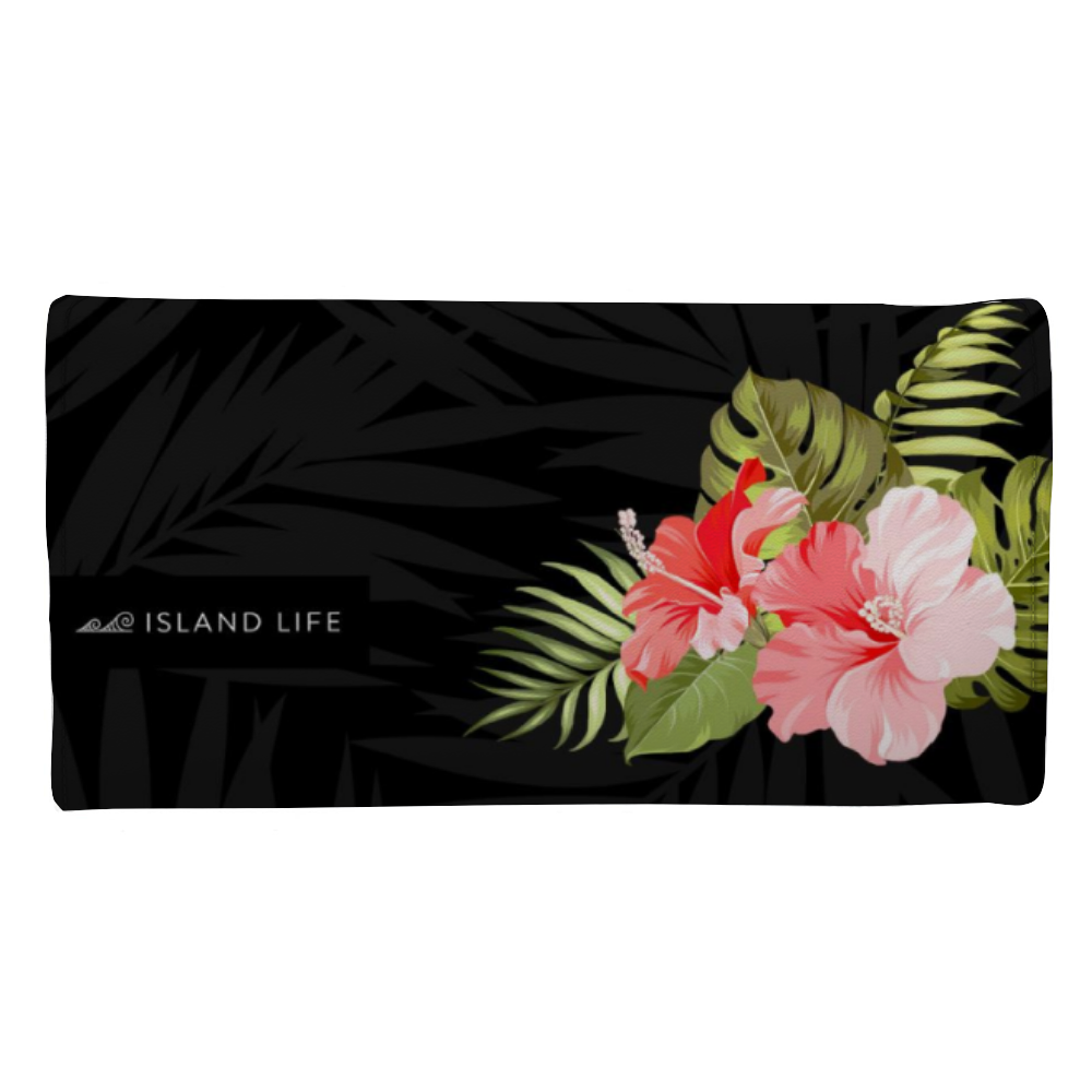 Love Saipan Red Hibiscus Women's Trifold Wallet
