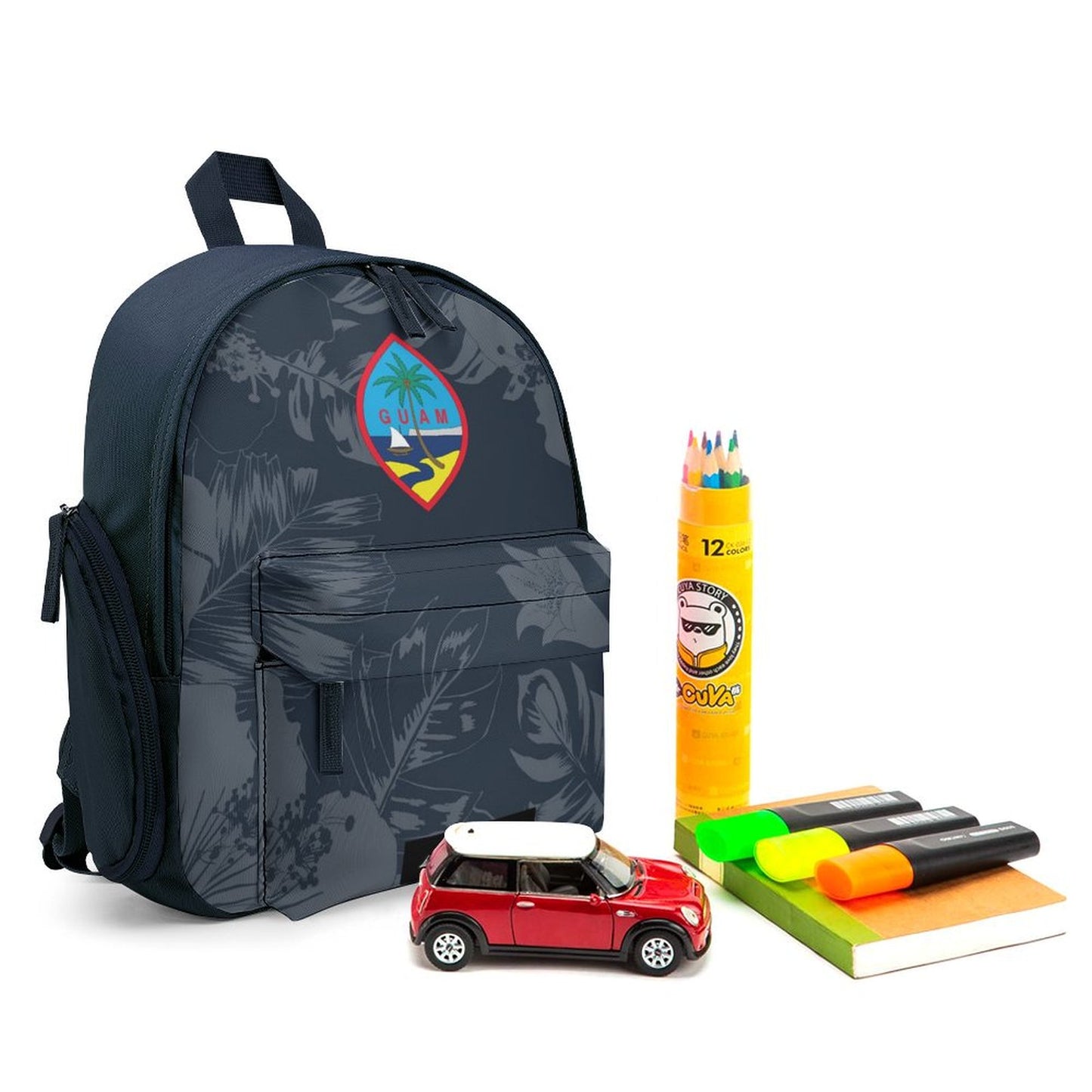 Guam Flag Hibiscus Preschool Backpack Bag