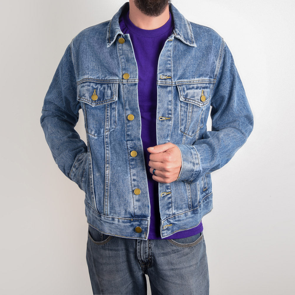 Guam Seal Tagged Men's Denim Jacket