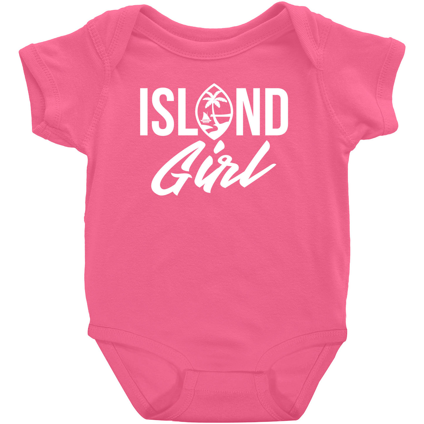 Island Girl Guam Seal Baby One Piece Bodysuit