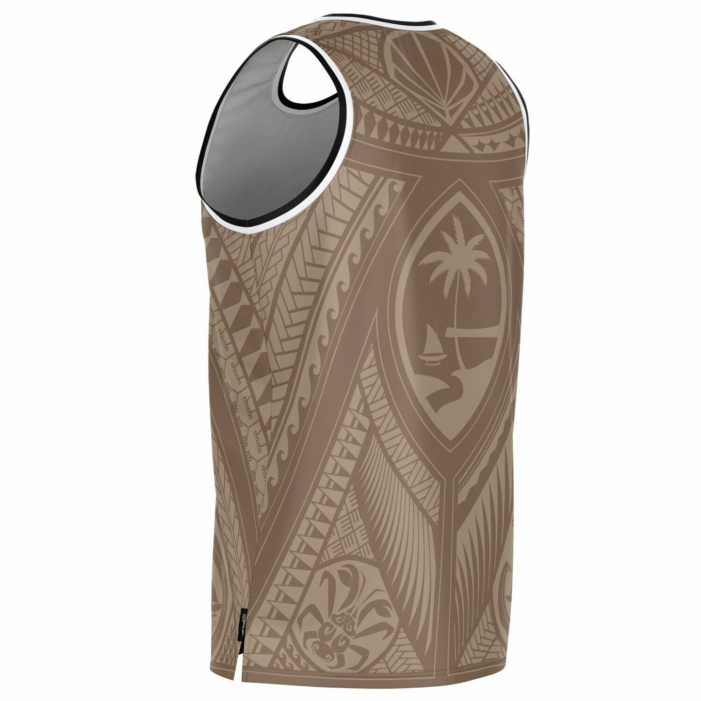 Guahan Tribal Brown Guam Basketball Jersey