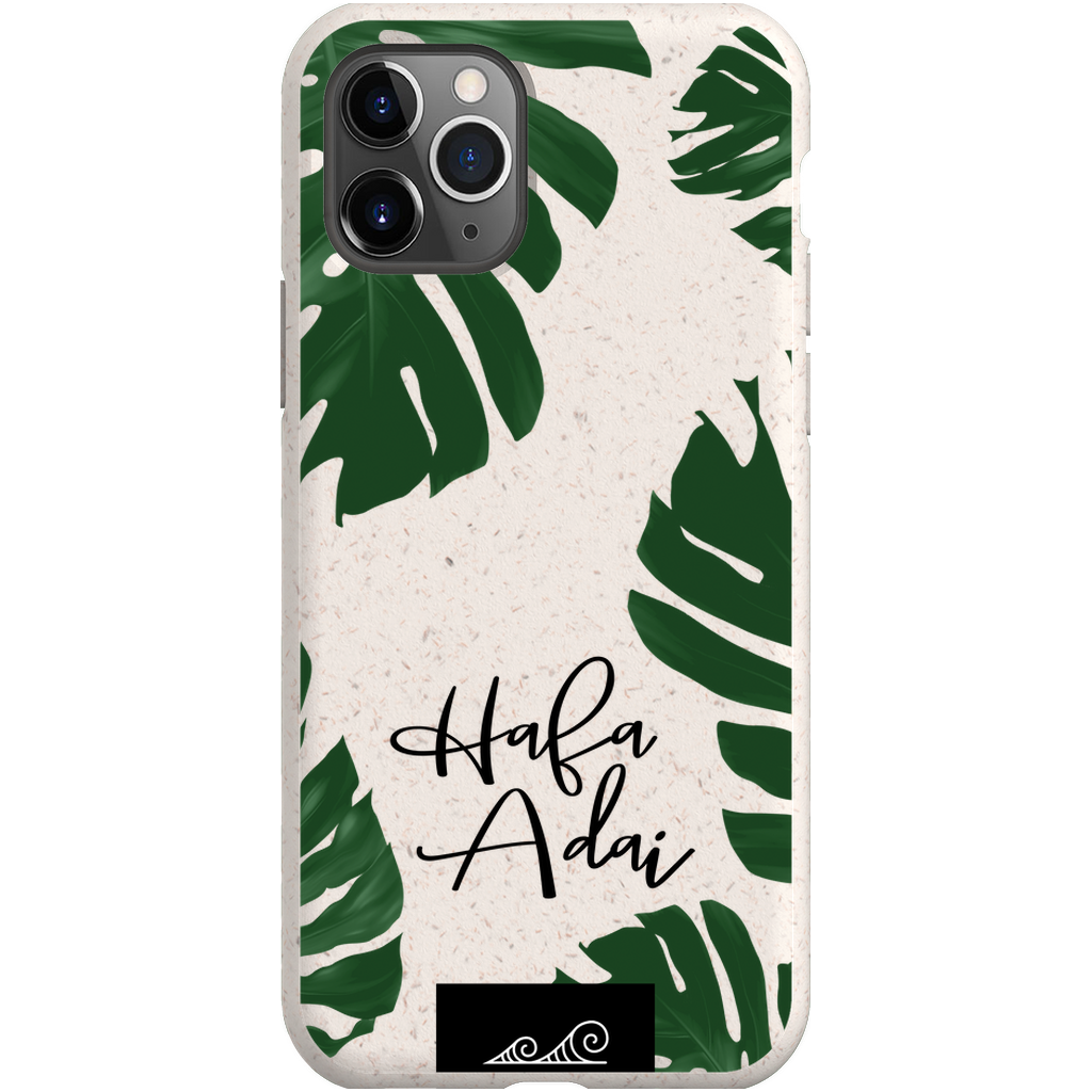 Hafa Adai Lemai Leaves Guam CNMI Eco Friendly Bamboo Phone Case