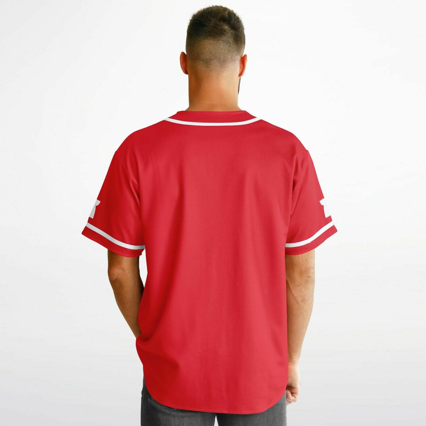 Guam Seal Red Black Reversible Baseball Jersey