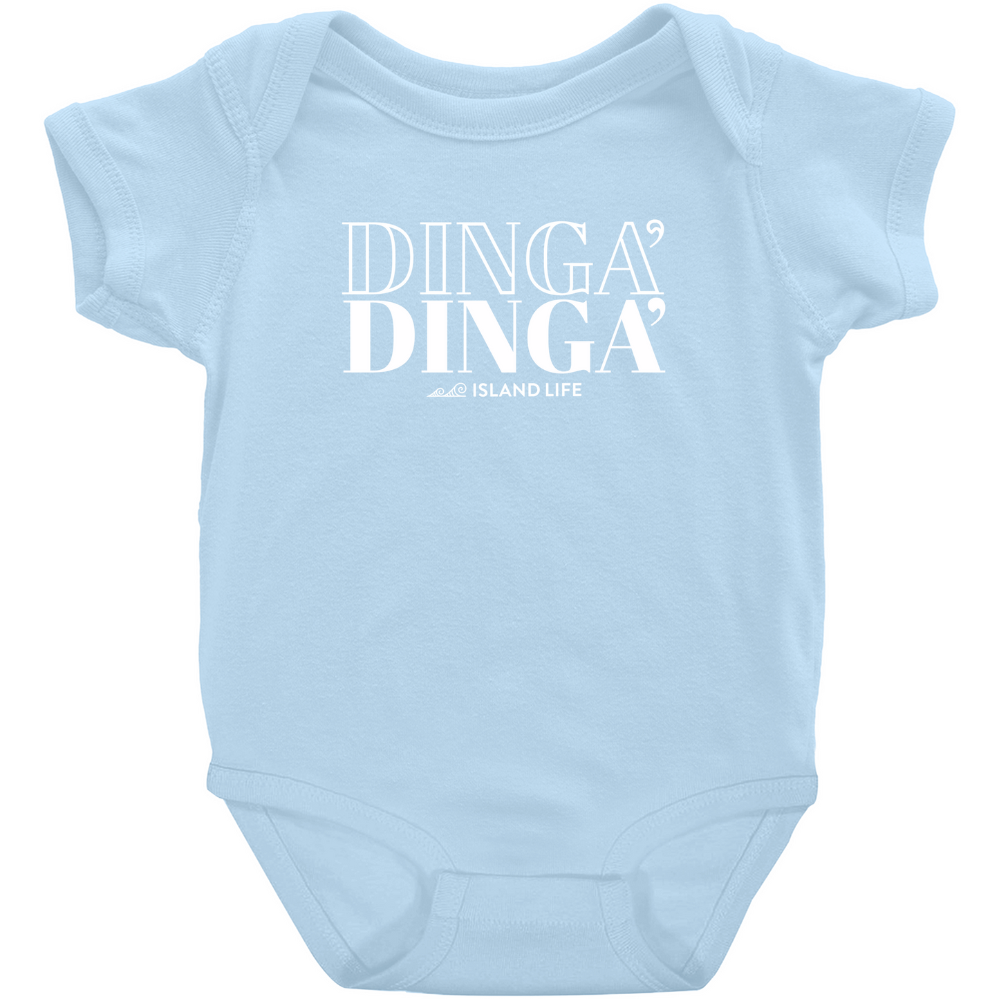 Dinga' Chamorro Twin Guam CNMI Baby One Piece Bodysuit