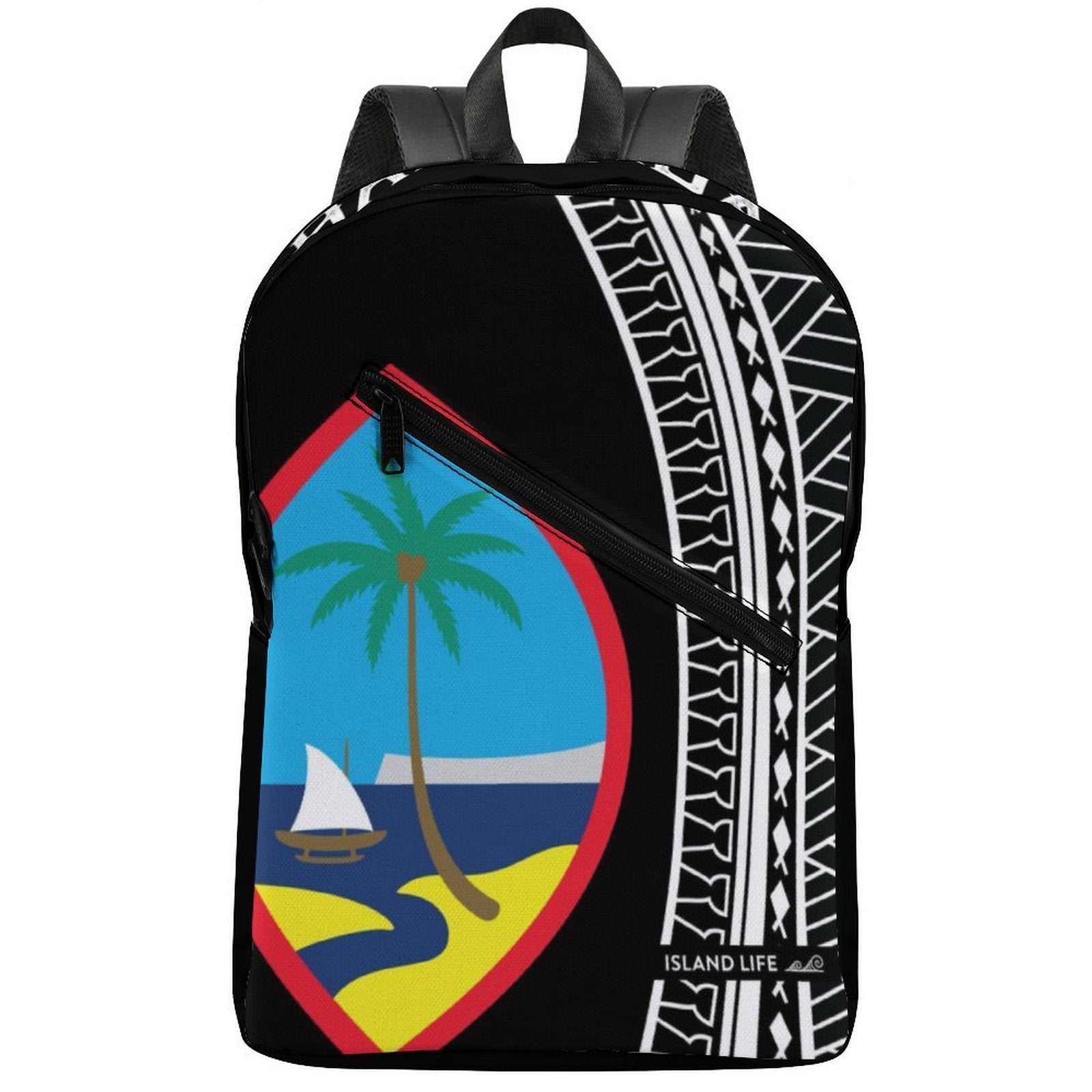 Hafa Adai Guam Tribal Dual-Compartment Backpack