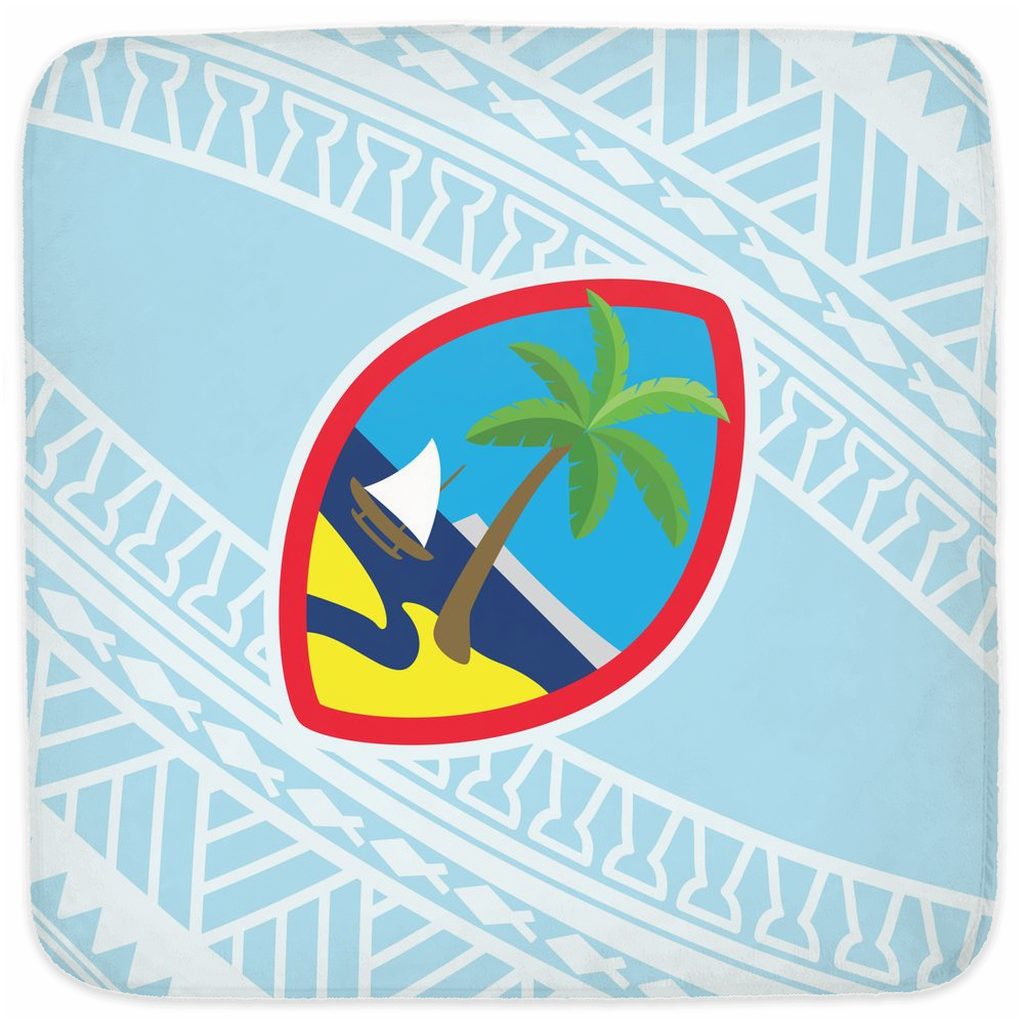 Guam Seal Tribal Hooded Baby Towel