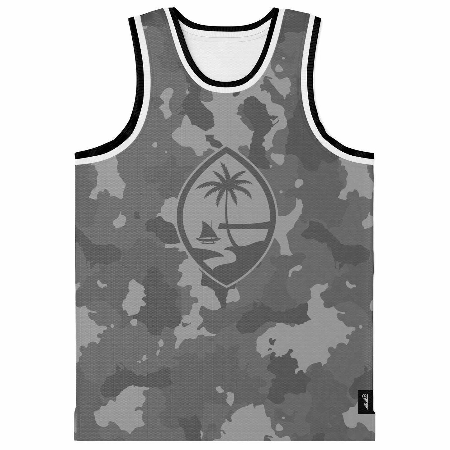 Guam Camo Gray Basketball Jersey