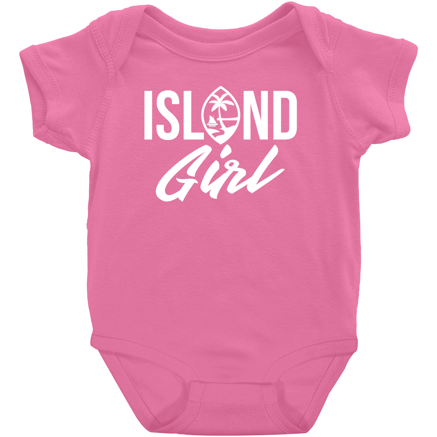 Island Girl Guam Seal Baby One Piece Bodysuit