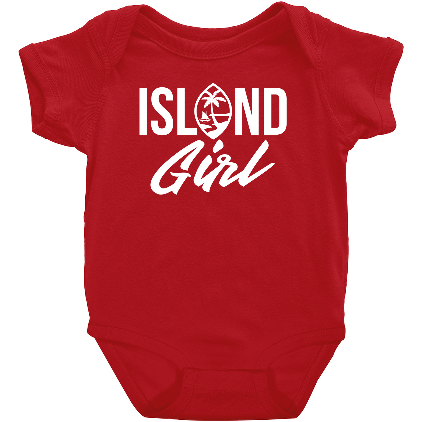 Island Girl Guam Seal Baby One Piece Bodysuit