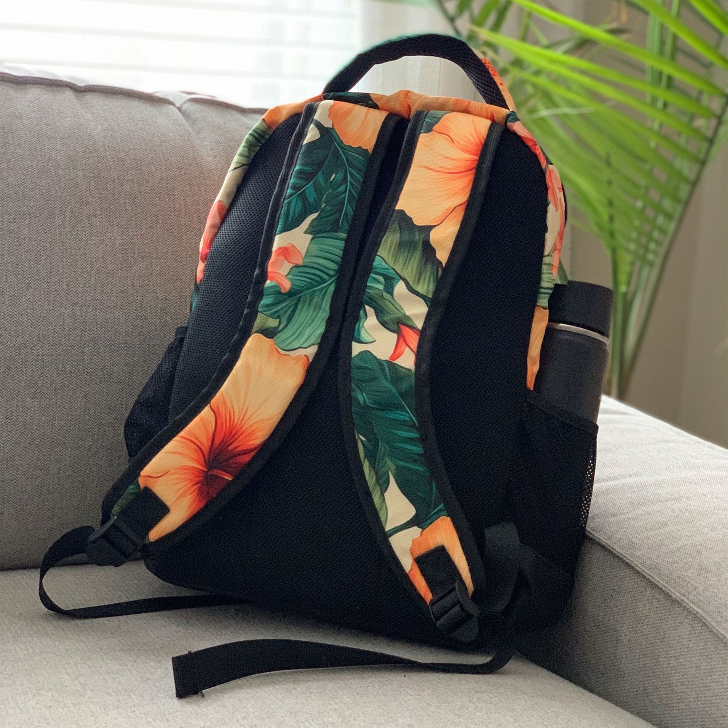 Guam Hibiscus Cream Multifunctional Backpack