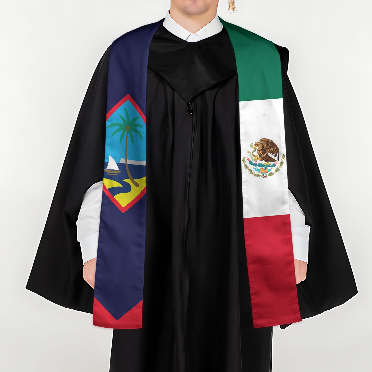 Guam Mexico Graduation Stole Sash