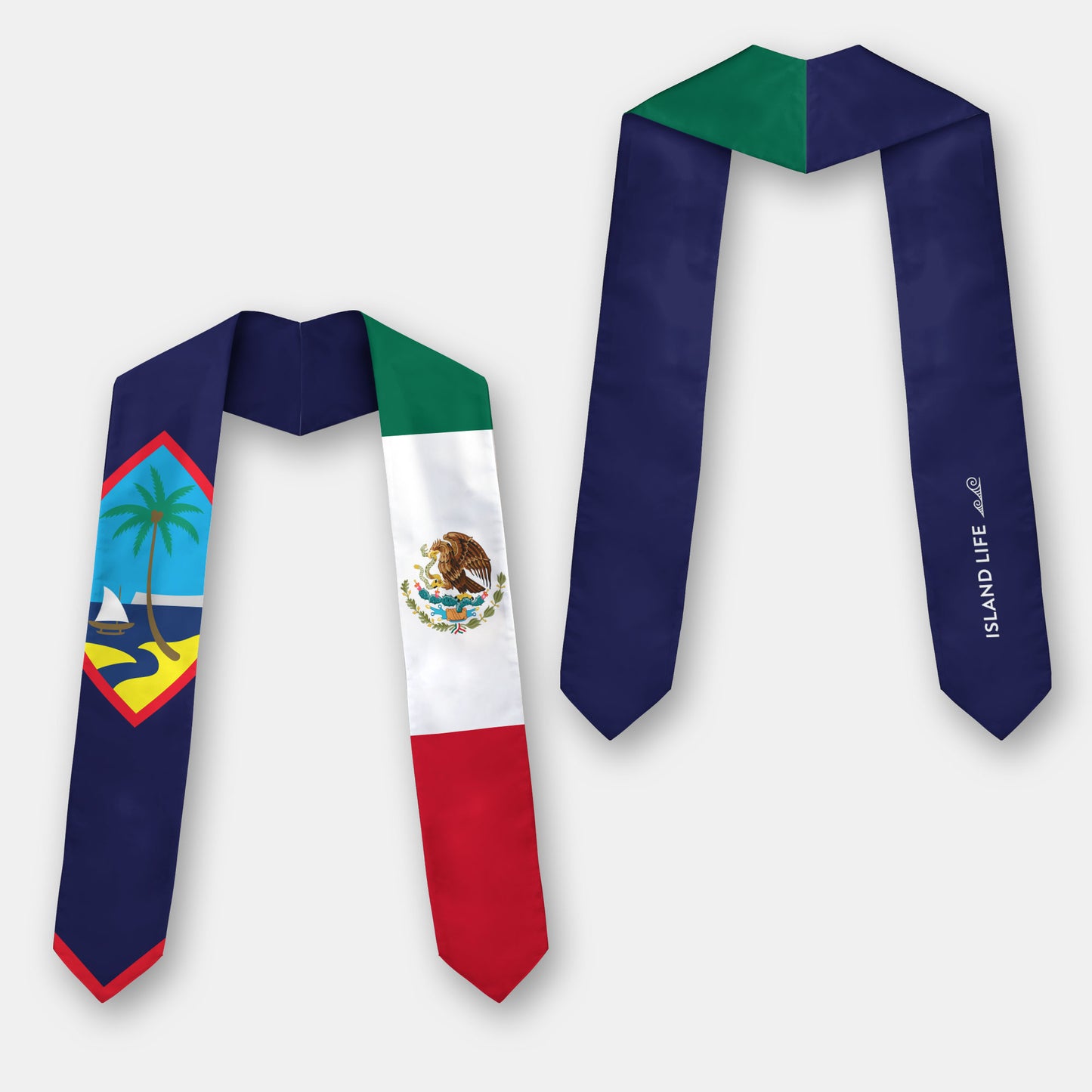 Guam Mexico Graduation Stole Sash