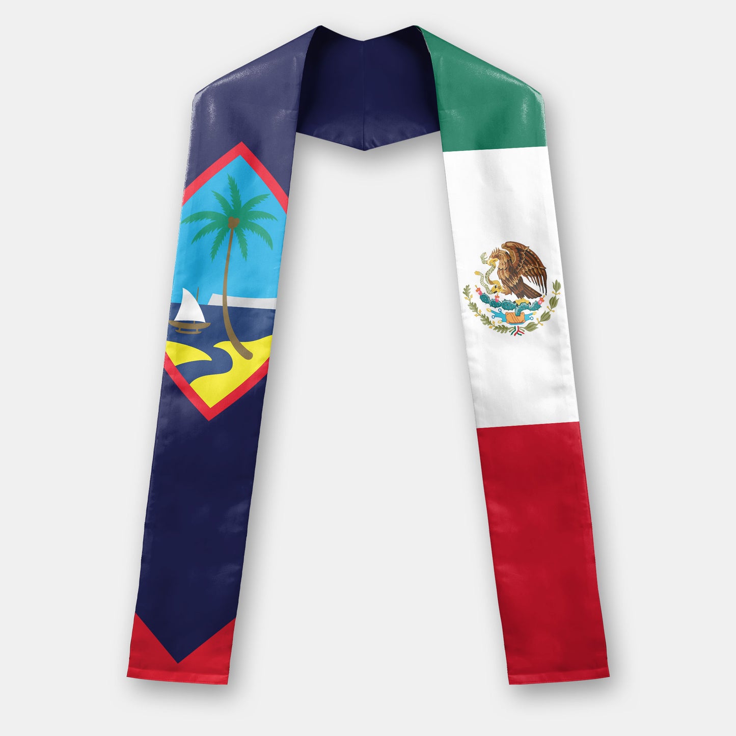Guam Mexico Graduation Stole Sash