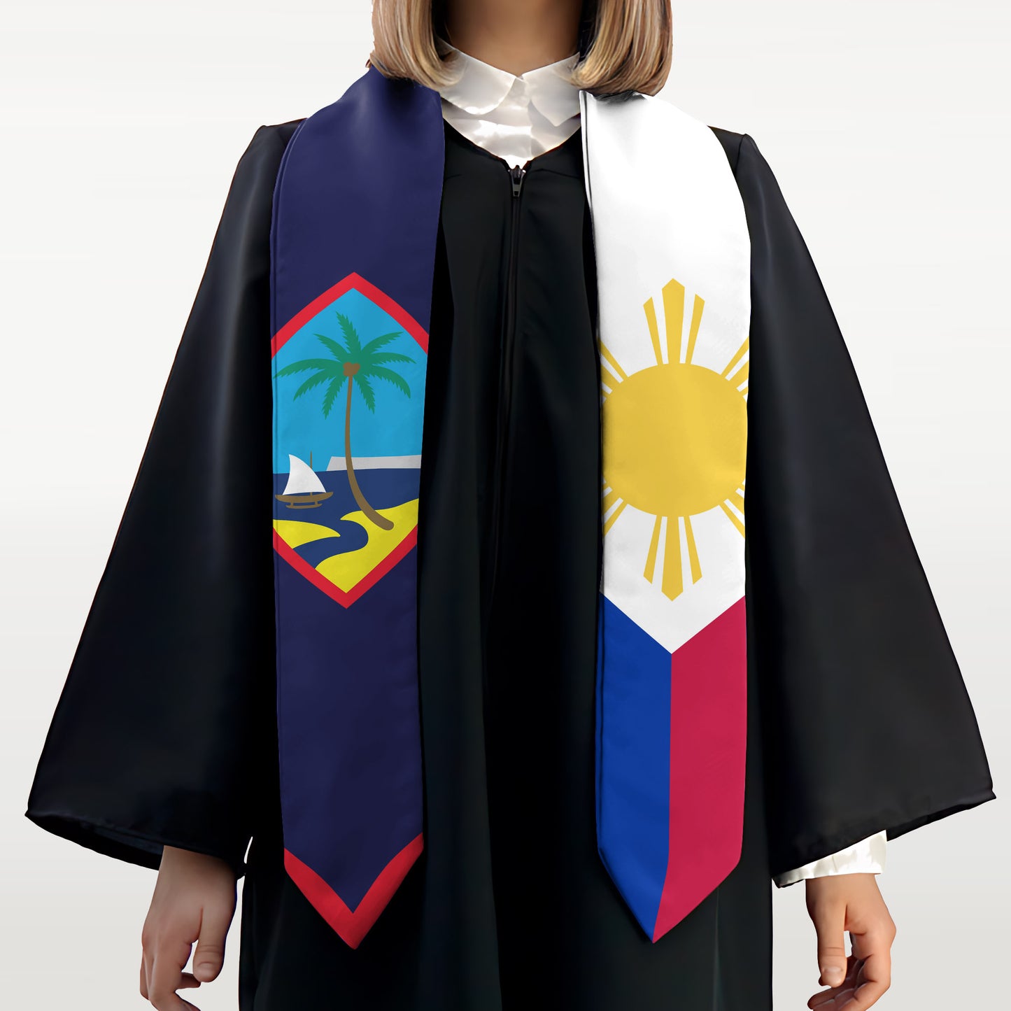 Guam Philippines Graduation Stole Sash