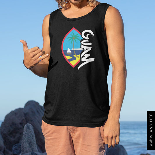 Guam Seal Tagged Men’s Premium Tank