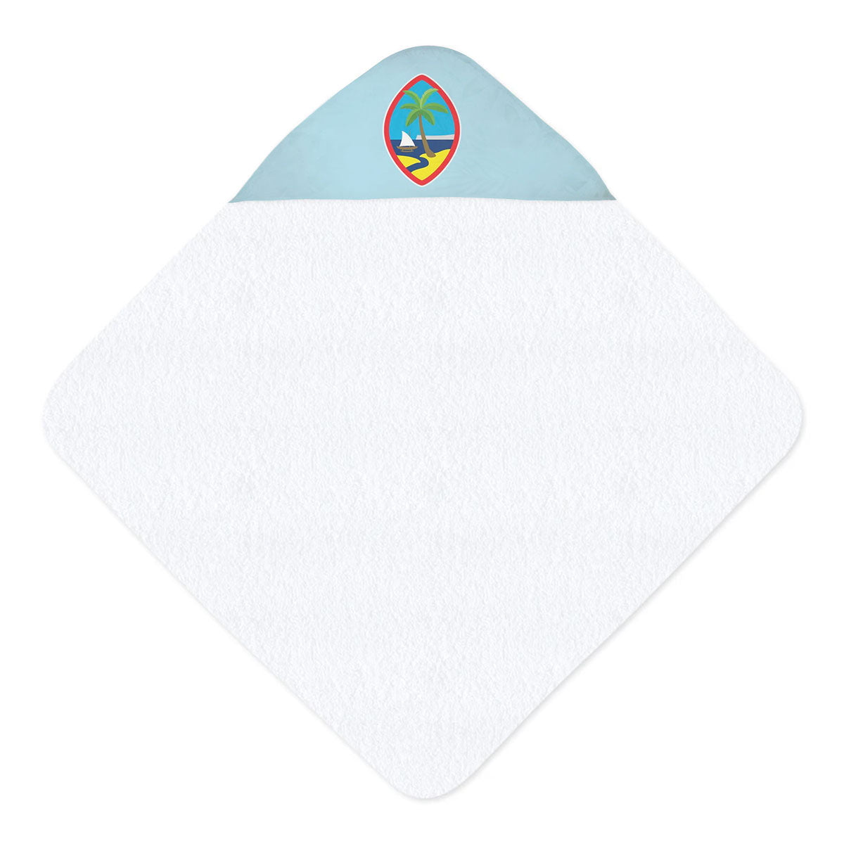 Guam Seal Tribal Hooded Baby Towel
