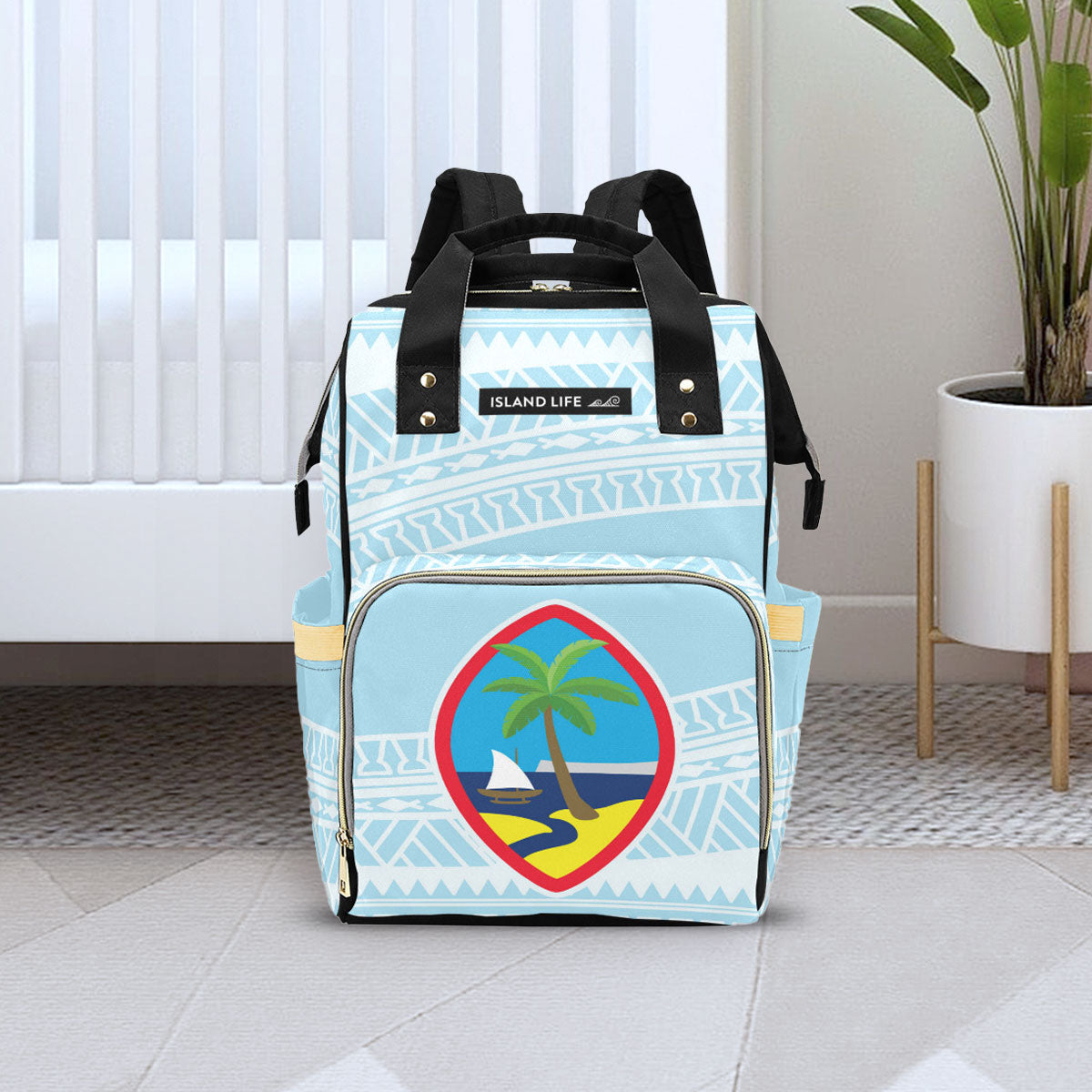 Guam Seal Tribal Baby Diaper Backpack Bag