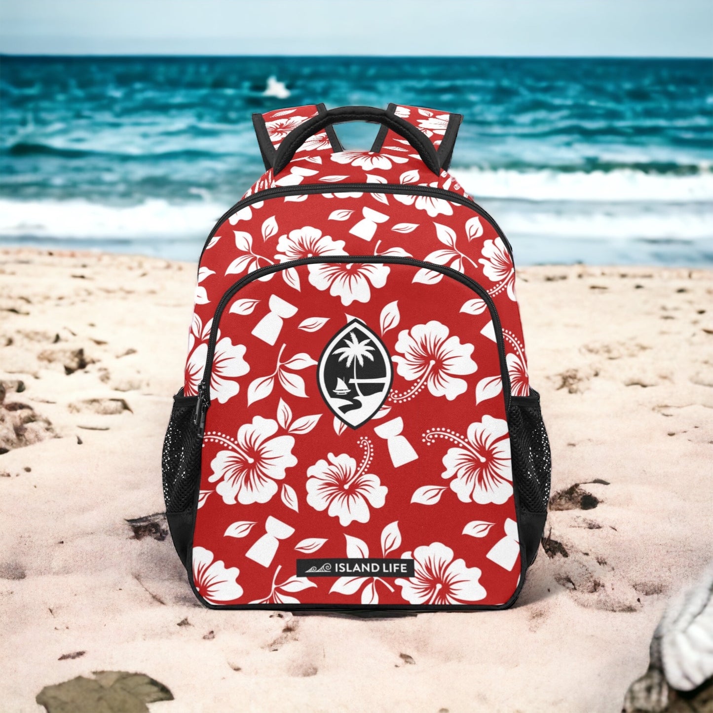 Guam Hibiscus Latte Stone Multifunctional Backpack