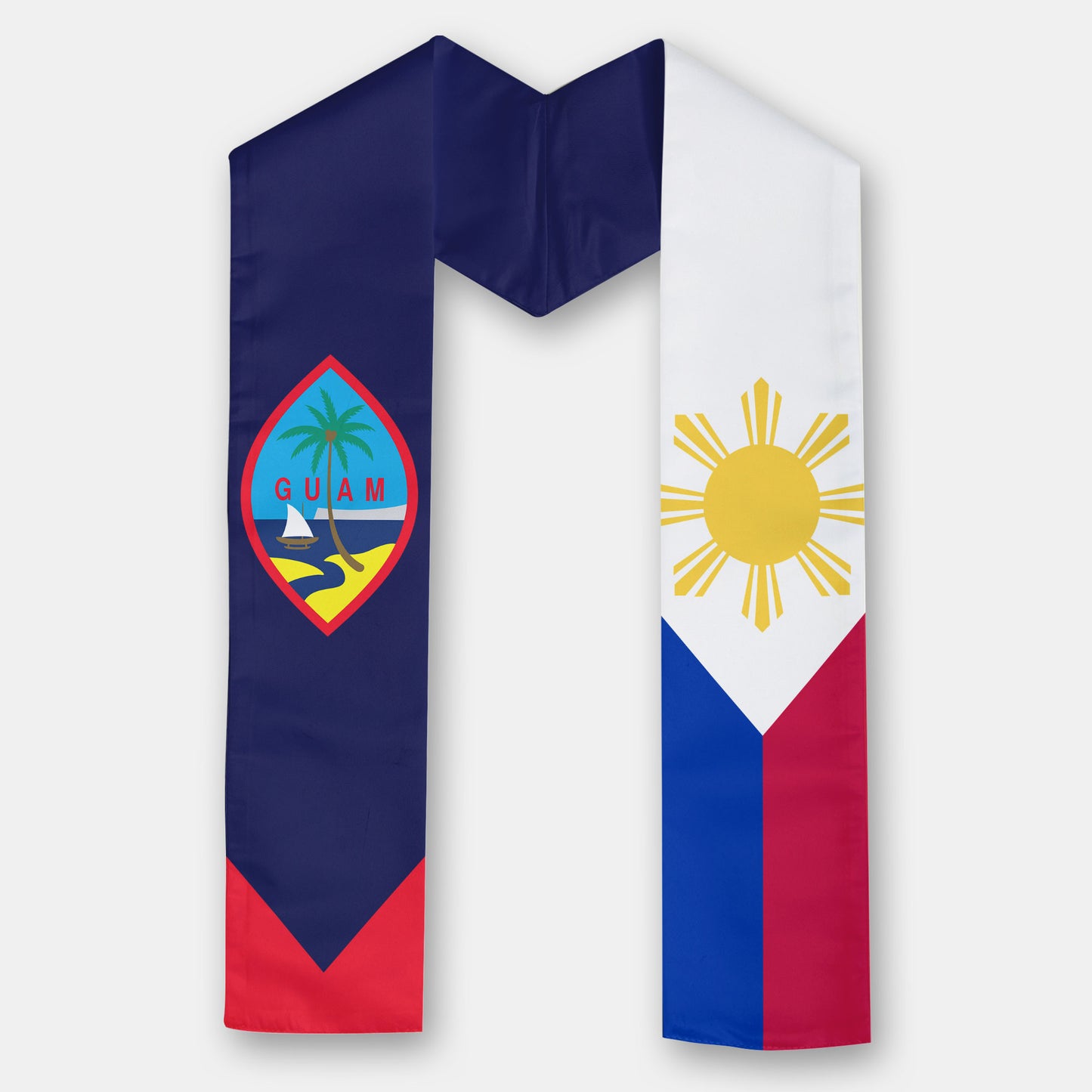 Kids Guam Philippines Graduation Stole Sash