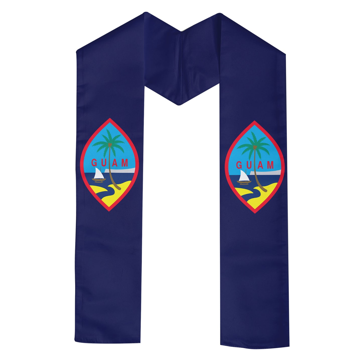 Kids Guam Seal Graduation Stole Sash
