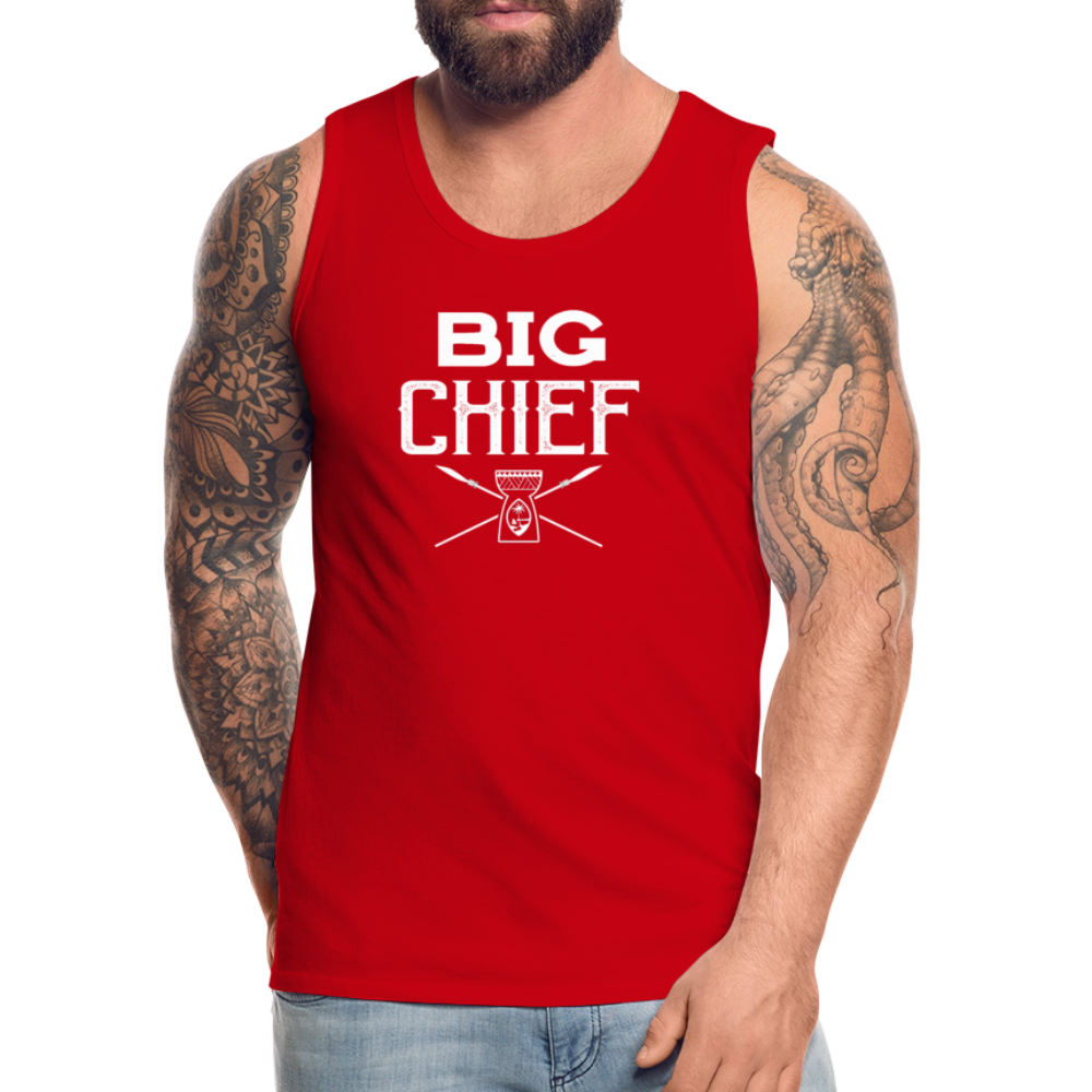 Big Chief Chamorro Guam Men’s Premium Tank - red
