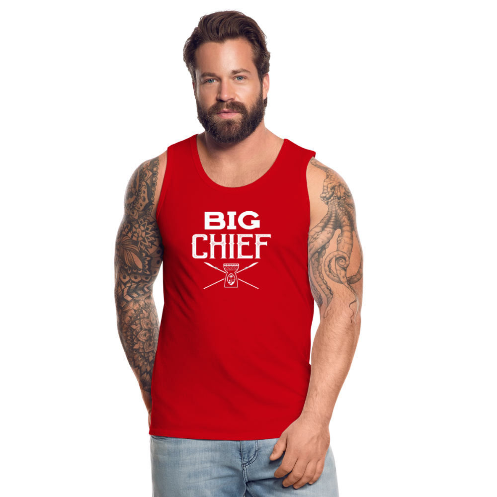 Big Chief Chamorro Guam Men’s Premium Tank - red