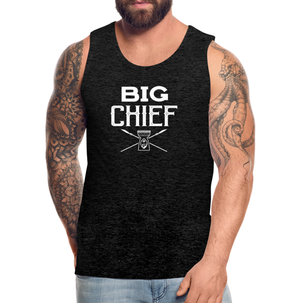 Big Chief Chamorro Guam Men’s Premium Tank - charcoal grey